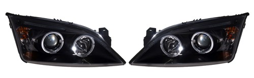 Black angel eye headlights - black, to