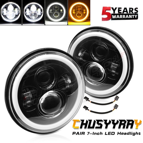 Pair inch led - led, headlight