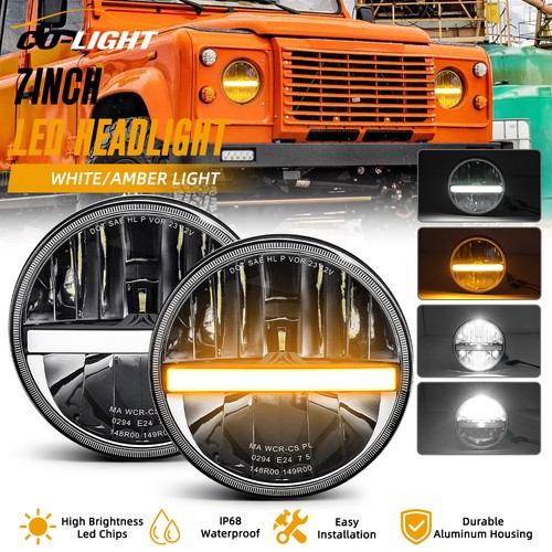 2pcs inch led headlight - led,