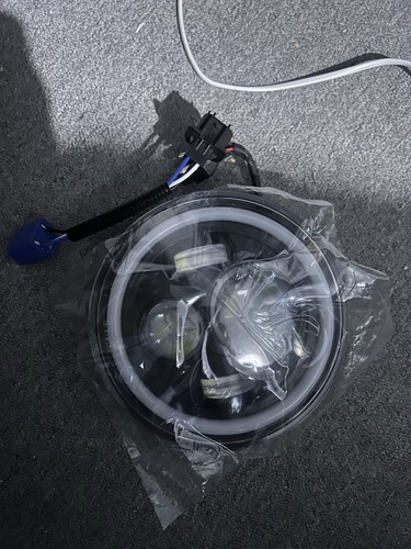 Led motorcycle headlight - 7”,