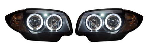 Black angel eye headlights - headlights, to